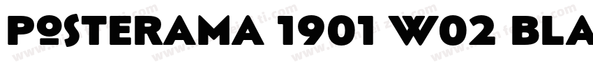 Posterama 1901 W02 Black字体转换